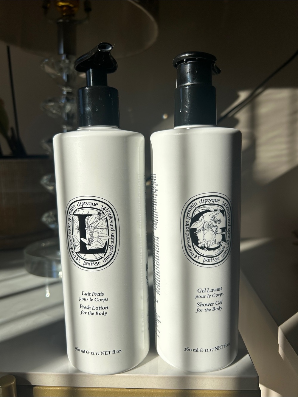 diptyque White Fresh Body Lotion & Shower Gel Set